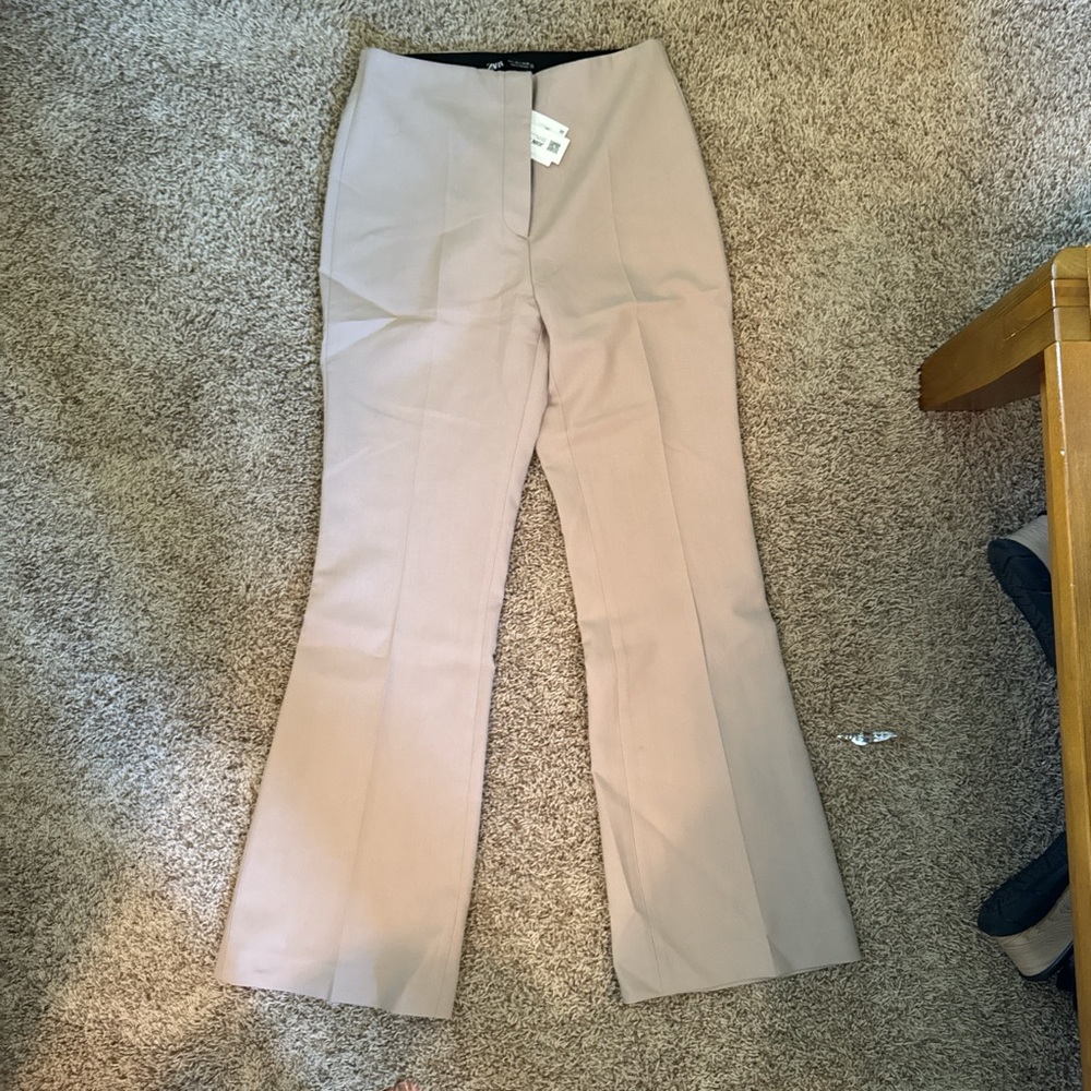 Zara Tan Flare Women's Pants